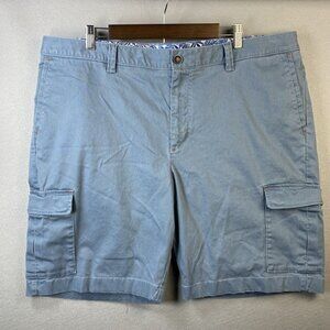 Tommy Bahama Cargo Shorts Mens Size 42‎ Stretch Relaxed Cotton Light Blue Sporty